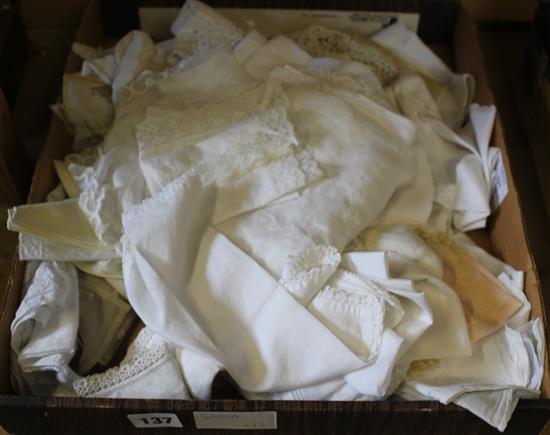 Collection of lace hankies